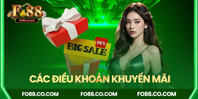 Các quy định về điều khoản khuyến mãi Fo88