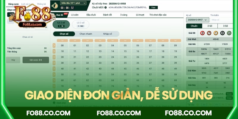 Giao diện trực quan, dễ dàng sử dụng