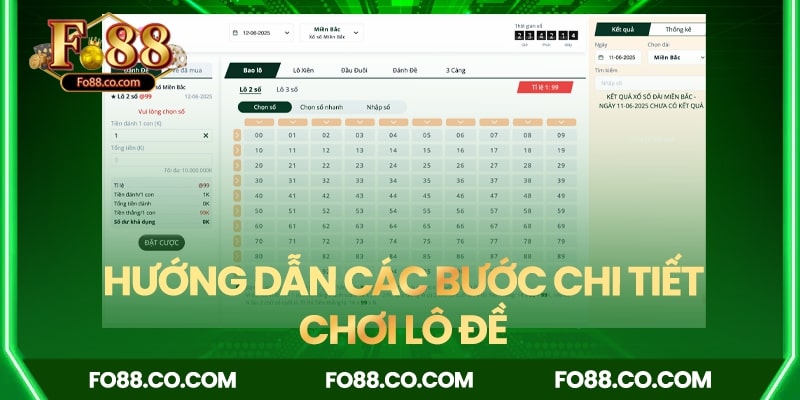 Hướng dẫn chi tiết các bước để chơi lô đề