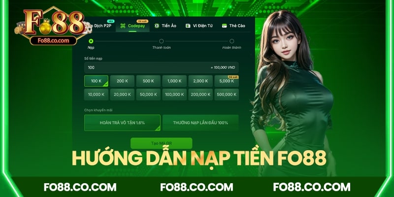 Hướng dẫn nạp tiền Fo88 chi tiết
